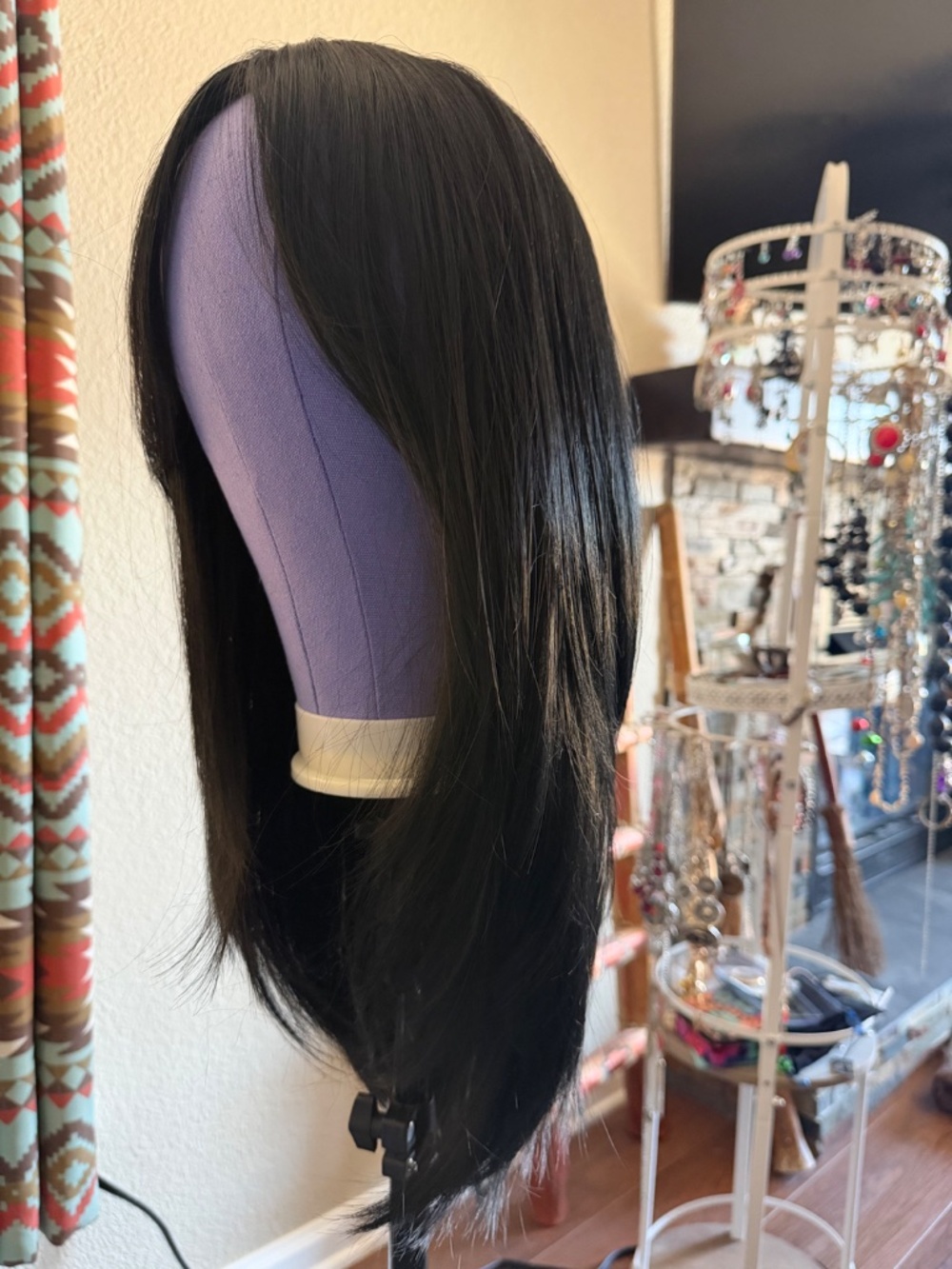 Dark Brown Straight Layered Wig - Picture 2 of 5